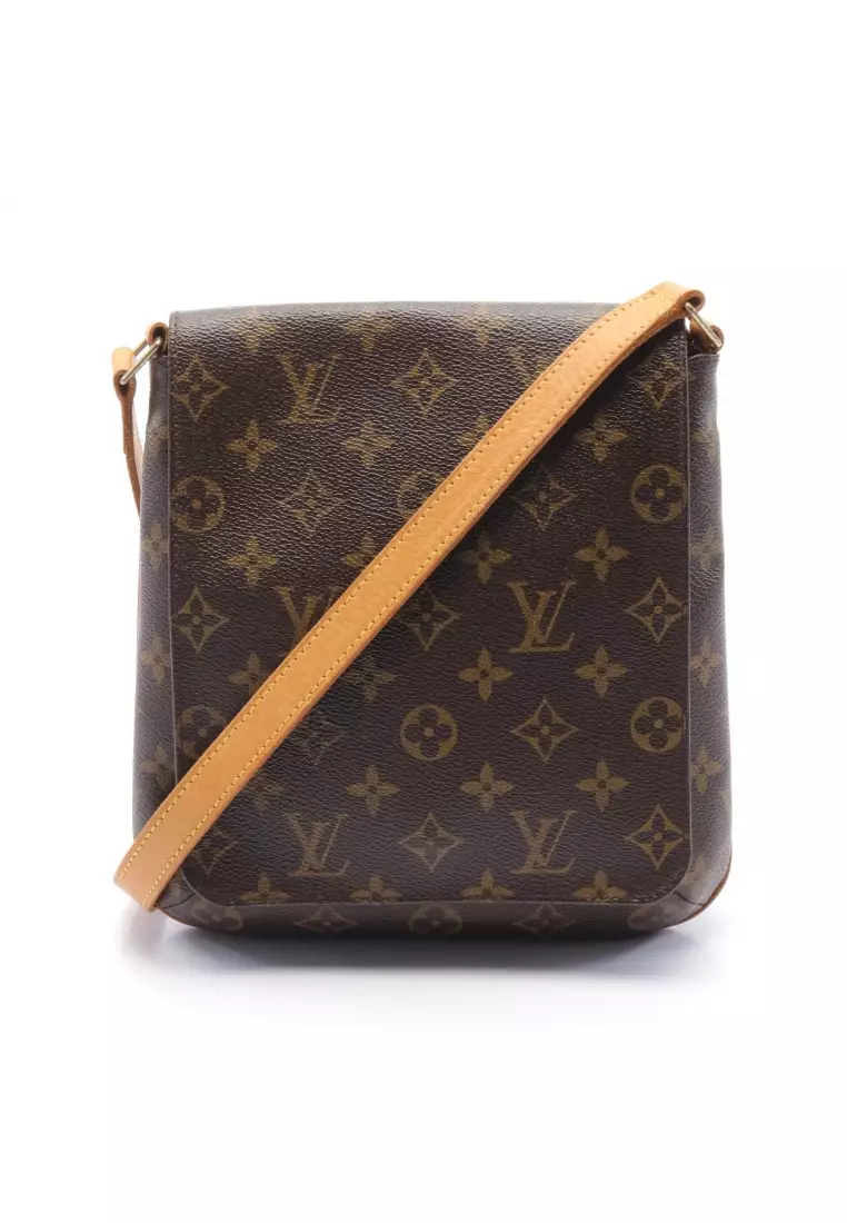 Pre-Owned Louis Vuitton Musette Monogram Brown Shoulder Bag 