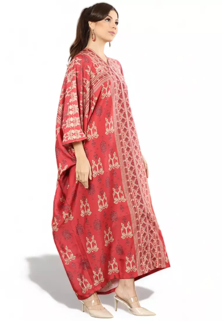 Kanzi Exclusive Long Sleeve Songket Kaftan