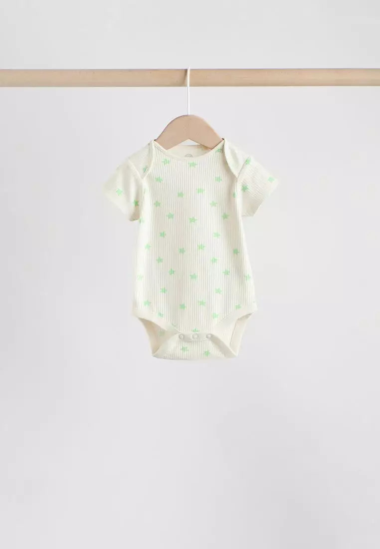 Short Sleeve Baby Bodysuits 5 Pack