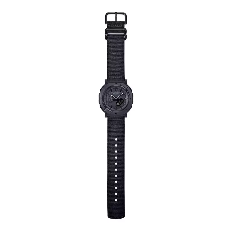 Jam Tangan Pria Casio Pro Trek PRJ-B001WM-1JR Hiker Line White Mountaineering Collaboration Black Cloth Band (JDM)