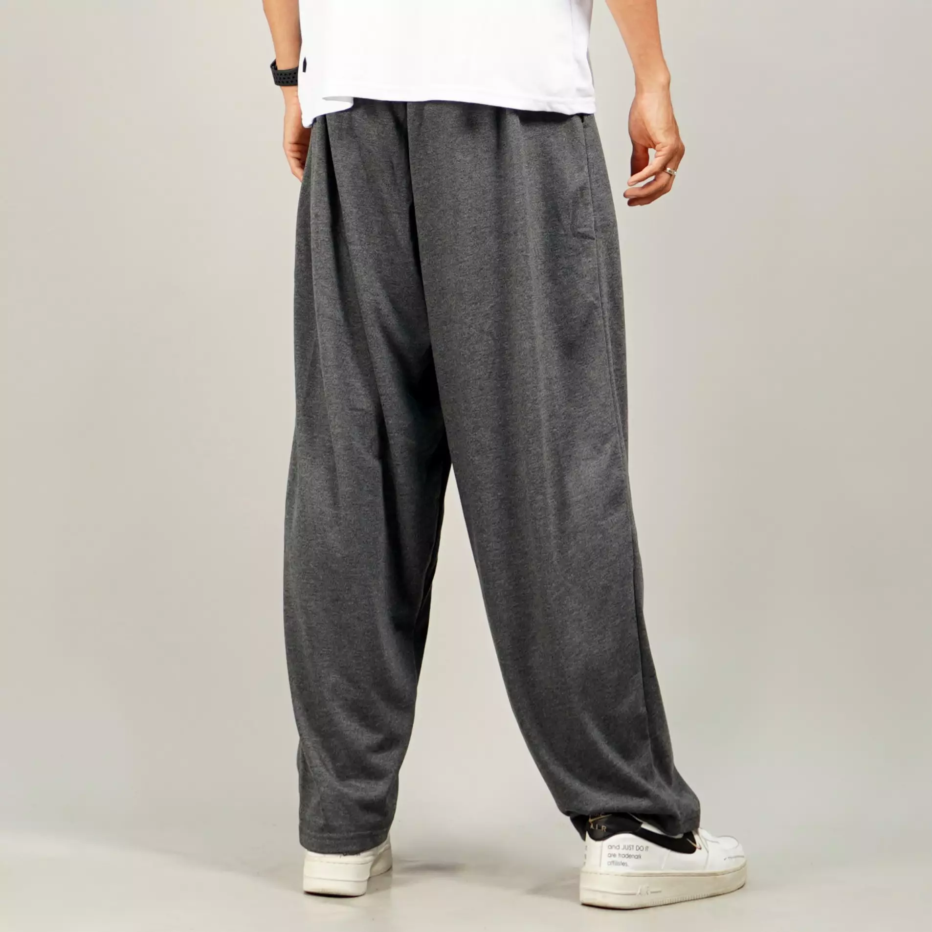 BAGGY PANTS Celana Baggy Pants Pria Baggy Loose Fit Pants Celana Loose Pants - ABU TUA