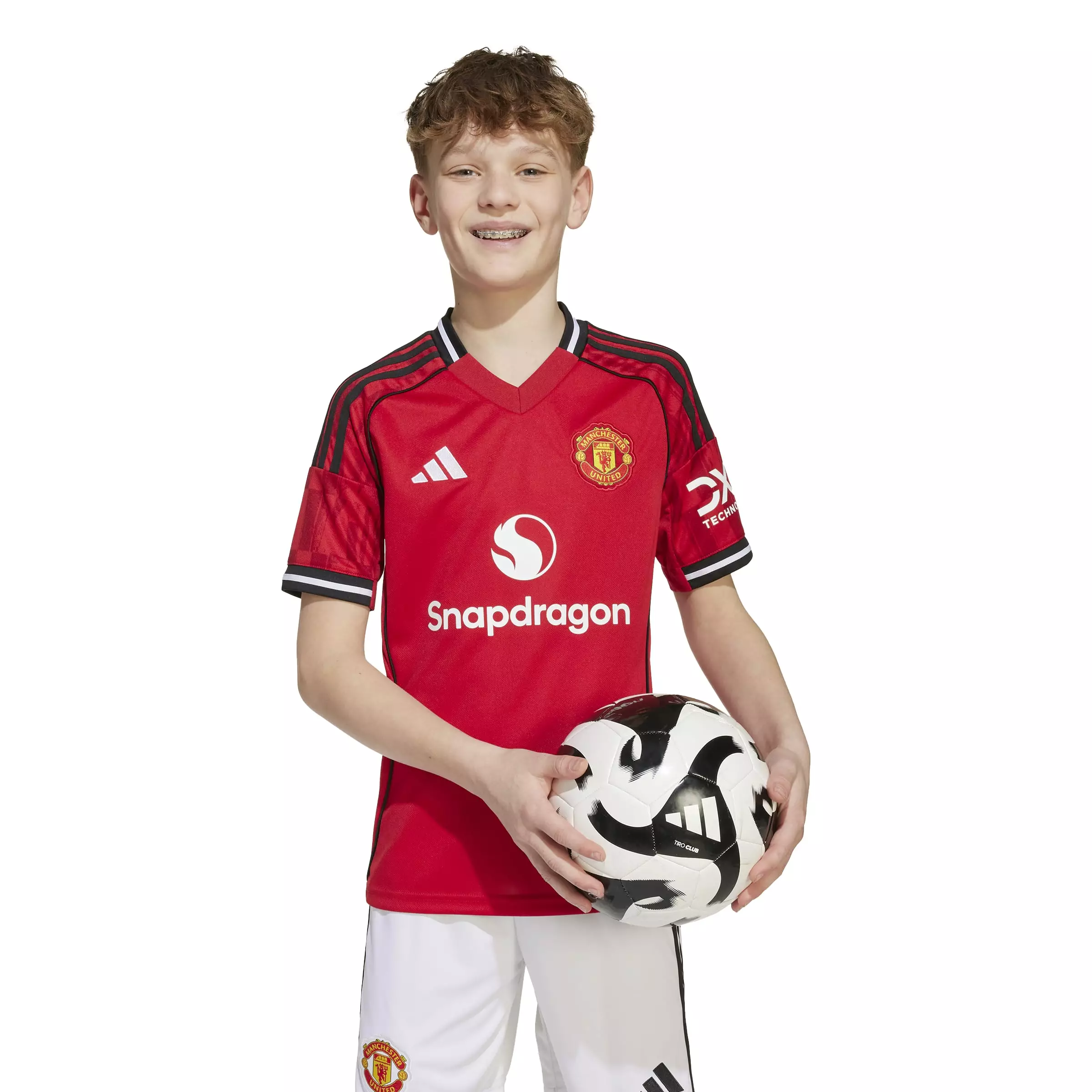 ADIDAS Manchester United 25/26 Home Jersey Kids JP3013 - Jersey Anak (Merah)