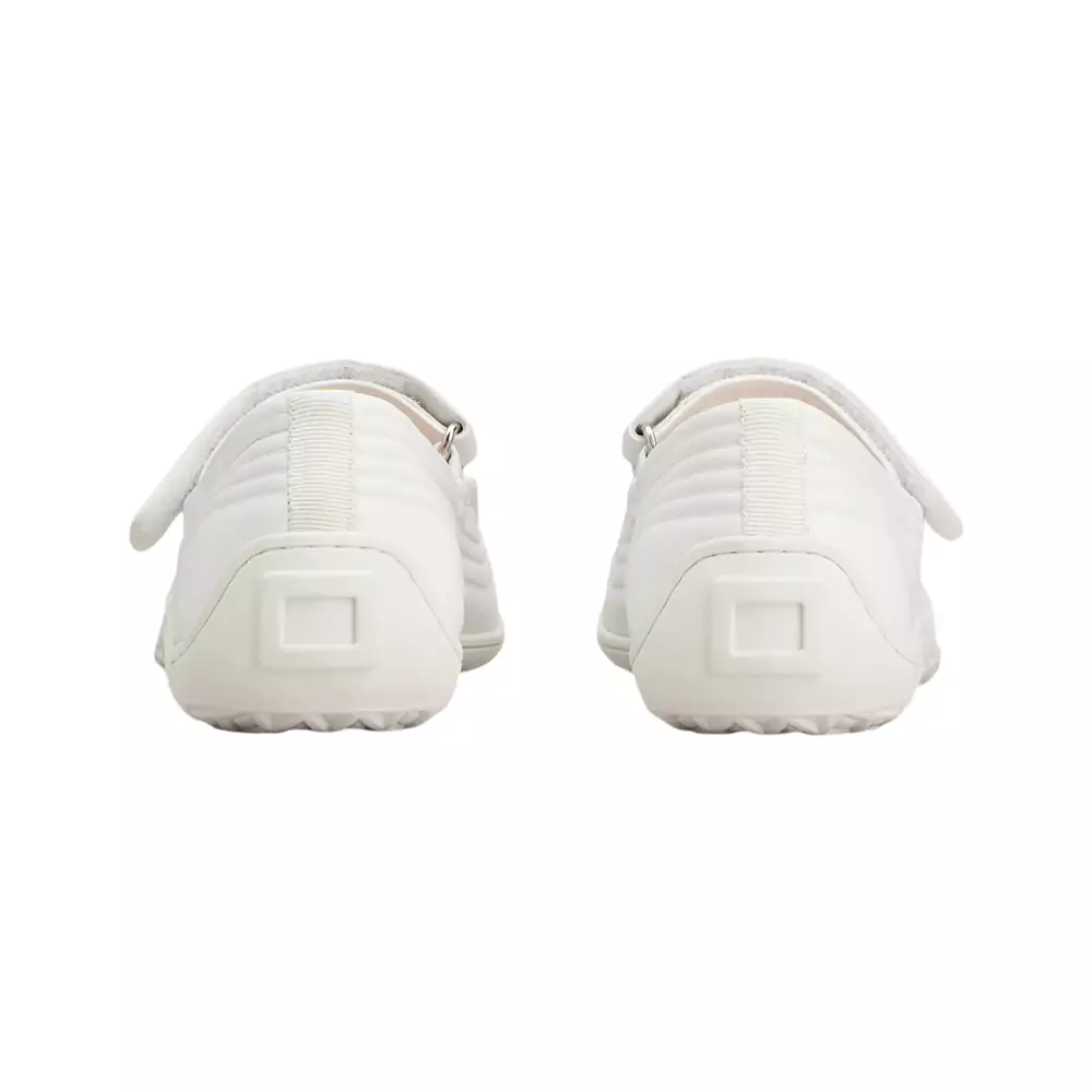 Viv Low Leather Mary Janes White