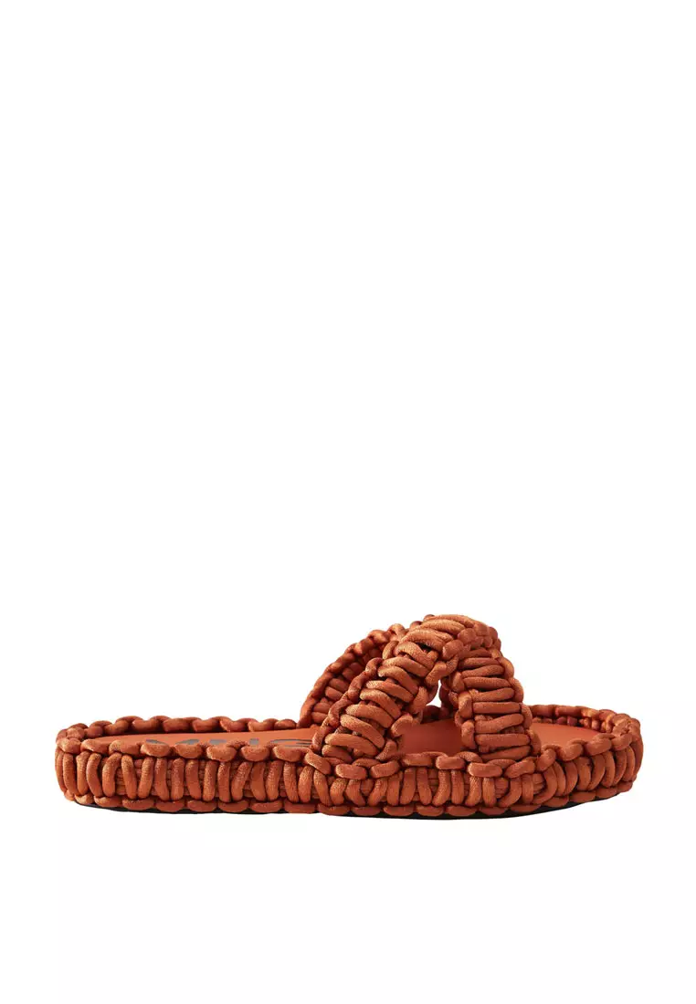 Discount on Mango  shoes - SKU: Fabric Knots Sandals