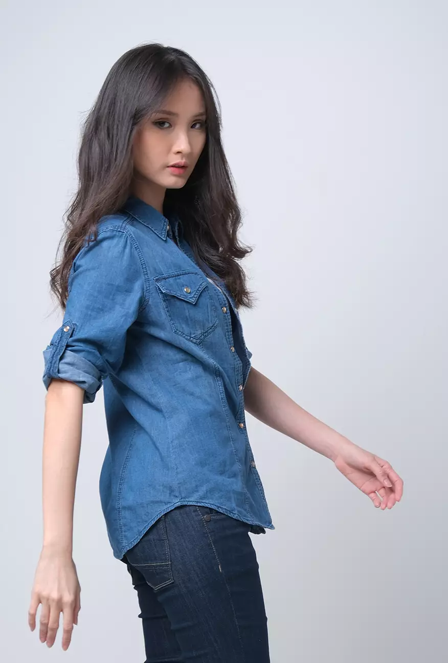 Kemeja Wanita Princess Medium Blue