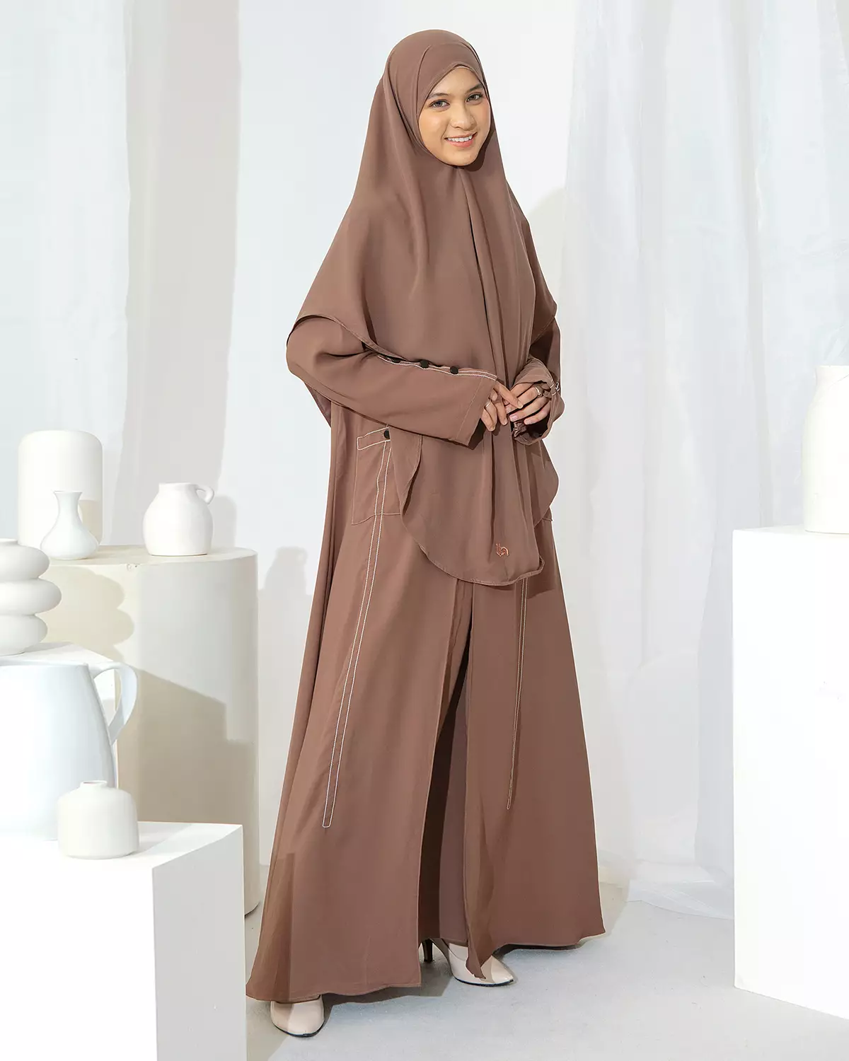 Meena Abaya Outer Choco