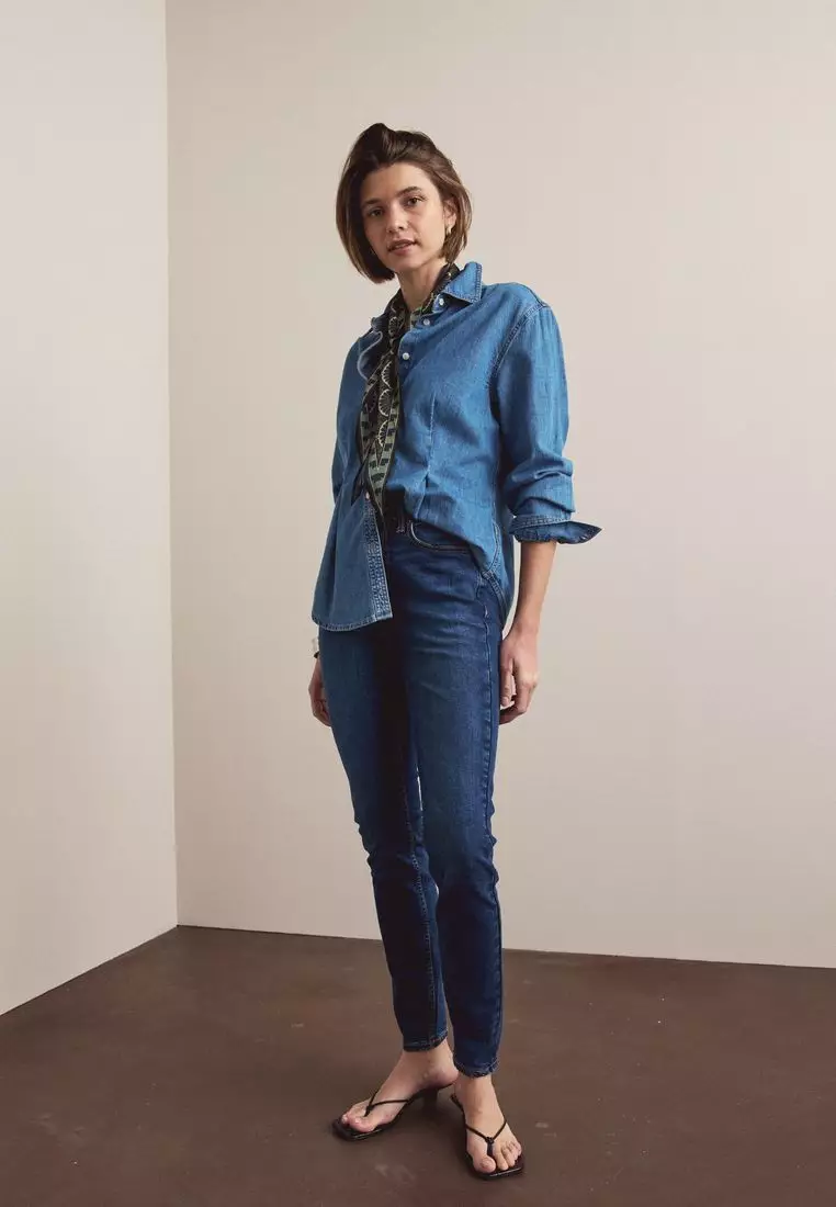 Mid Rise Stretch Skinny Jeans