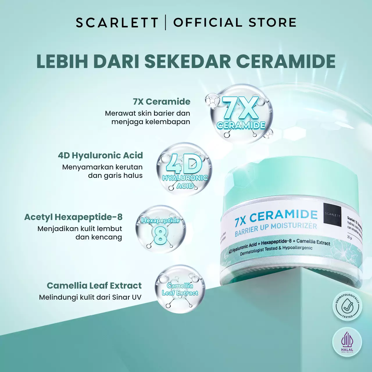 Scarlett Whitening 7X Ceramide Moisturizer