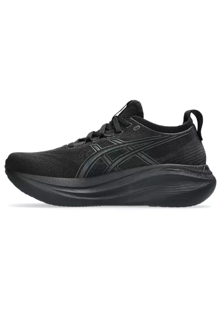 Buy ASICS GEL-NIMBUS 27 WOMEN RUNNING SHOES (BLACK) Online - Main Image
