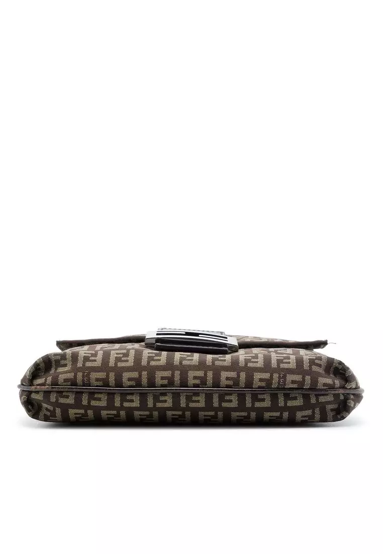 Pre-Loved Fendi Zucchino Canvas Crossbody