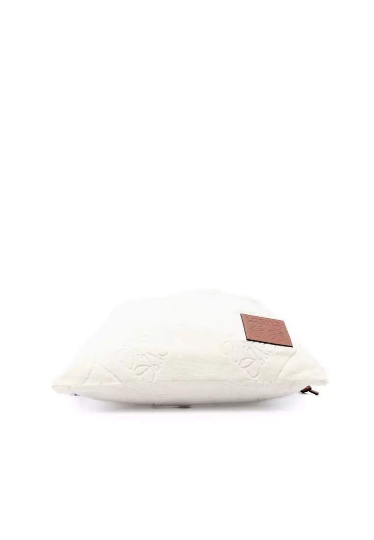Pre-Loved Loewe Anagram Terry Cloth Drawstring Pouch