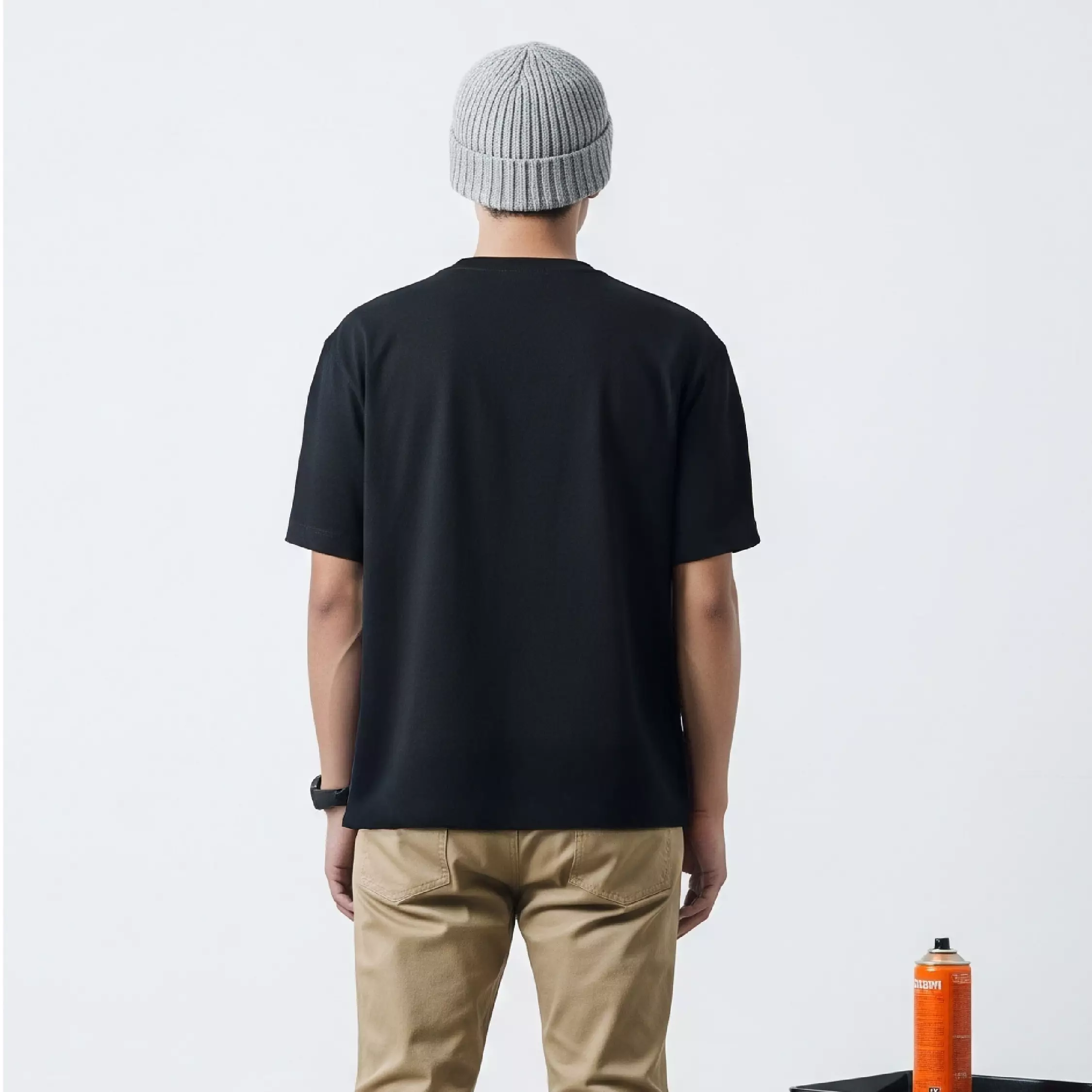 Kale Exo Black / Atasan Kaos Pria / Baju Kaos Pria / Kaos Basic Pria / Kaos Boxy Fit / Kaos Korea