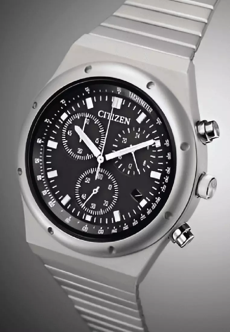 Citizen Record Label Eco Drive Chronograph Watch AT2540-57E