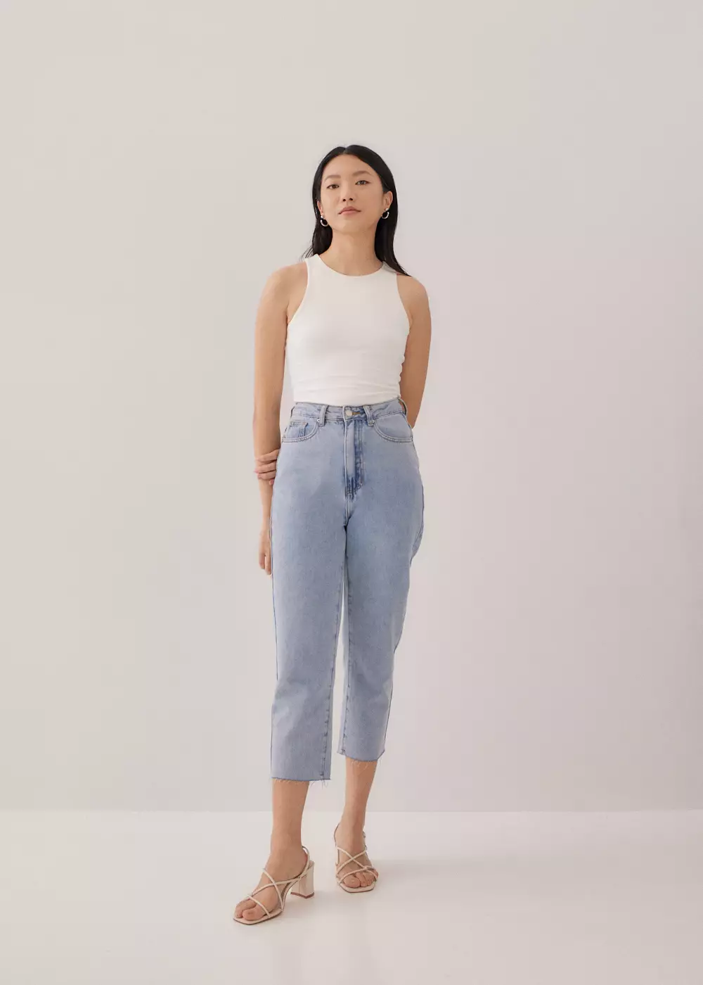 Alia Jersey Round Neck Tank Top