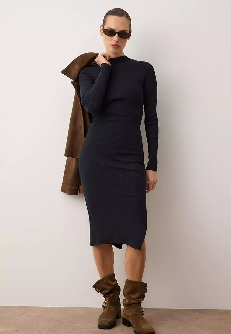 Bodycon Midi Knitted Dress