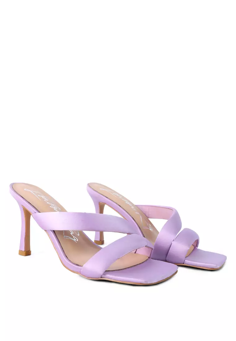 Purple strap heels outlet
