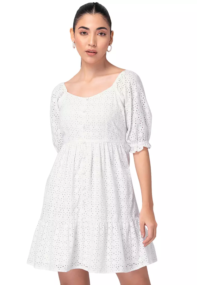 Schiffli dress clearance