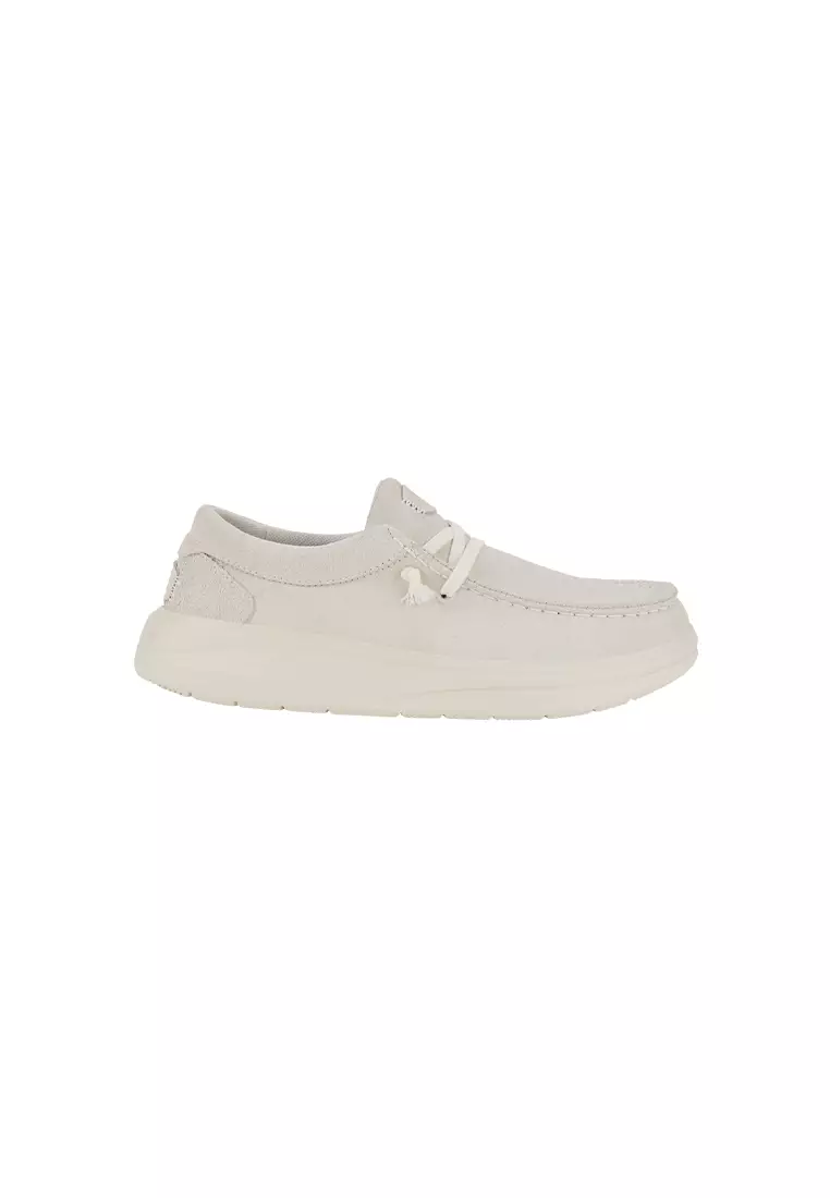 Discount on HeyDude  shoes - SKU: HeyDude Women's Wendy Comf Suede in Ivory