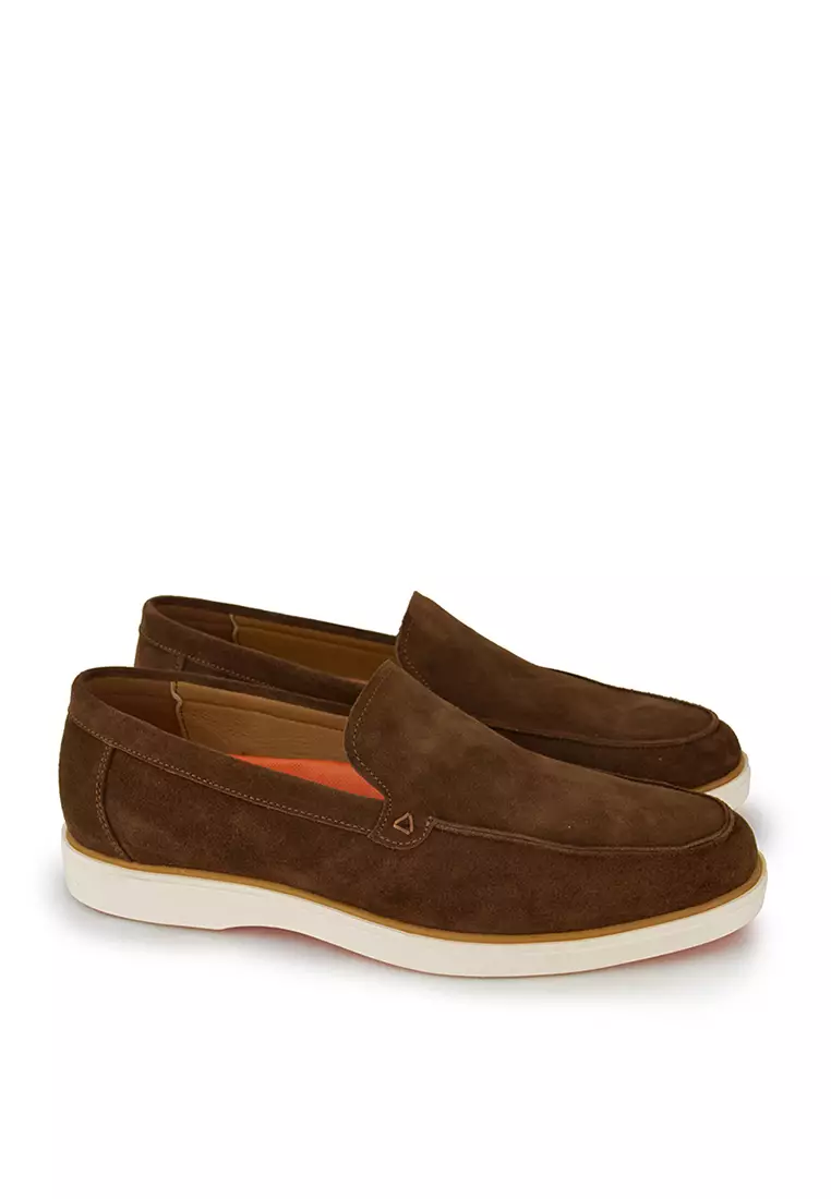 Sepatu Pria Casual Loafer Moccasin Gino Mariani Hope Brown
