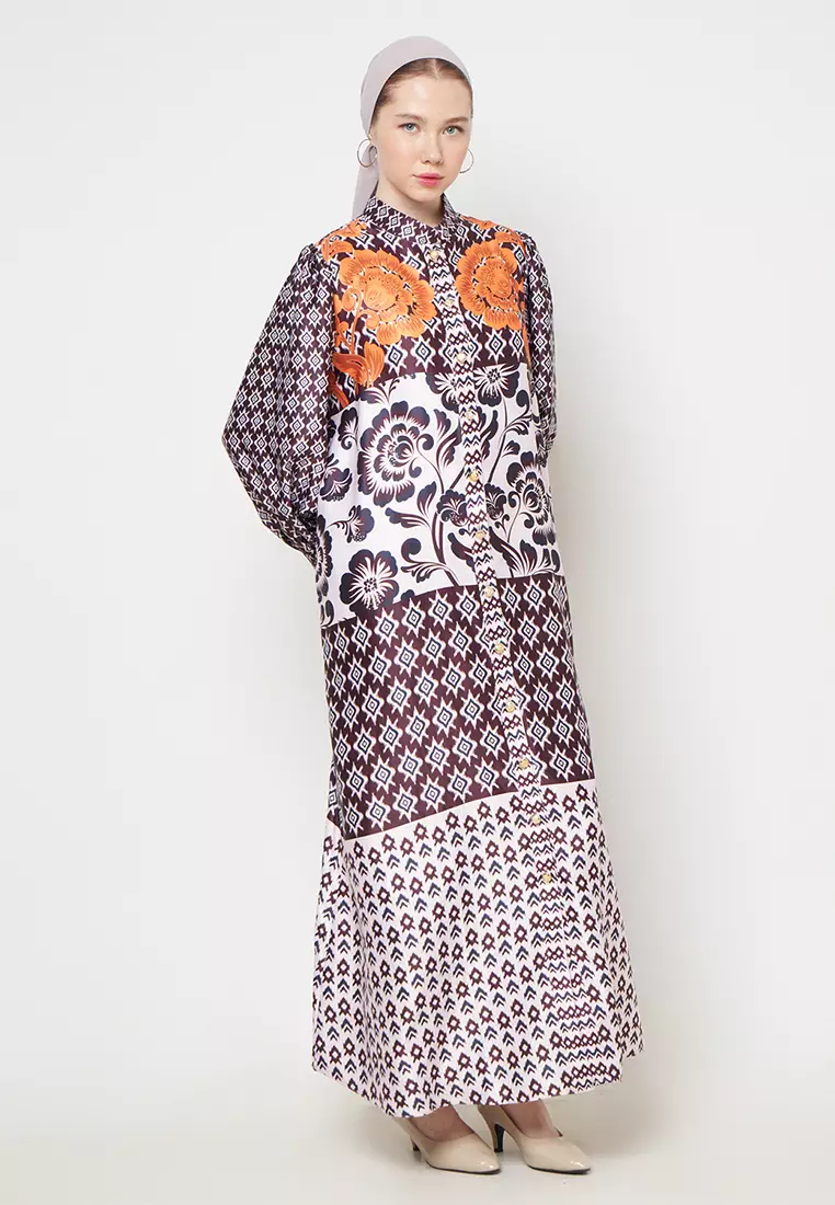 Kamilaa by Itang Yunasz Dress Elodie Brown