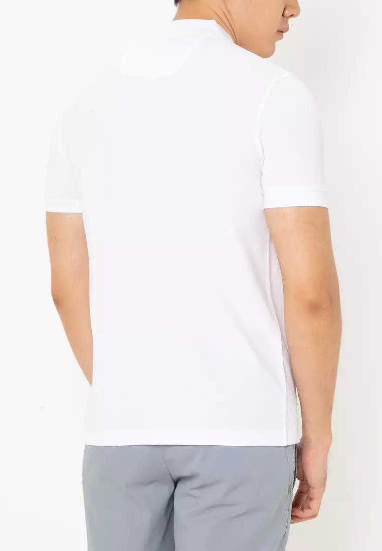 Tonal Logo Cotton Piqué Slim Fit Polo Shirt - BOSS Green