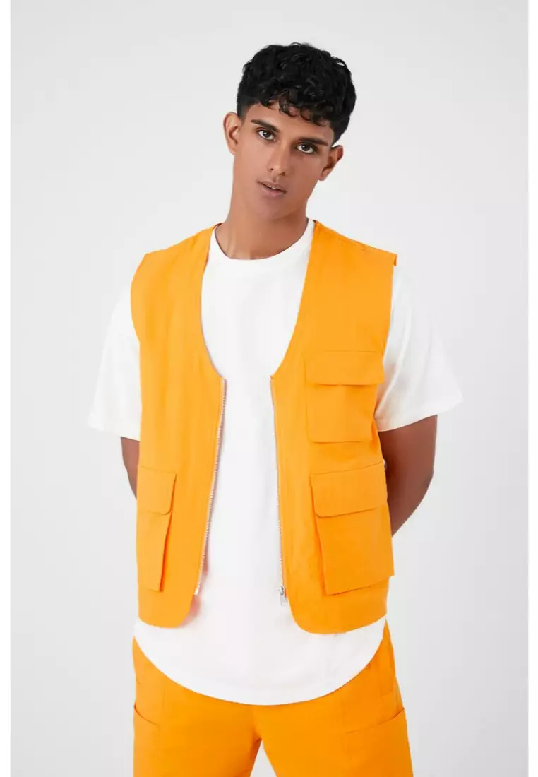 Yellow cargo vest online