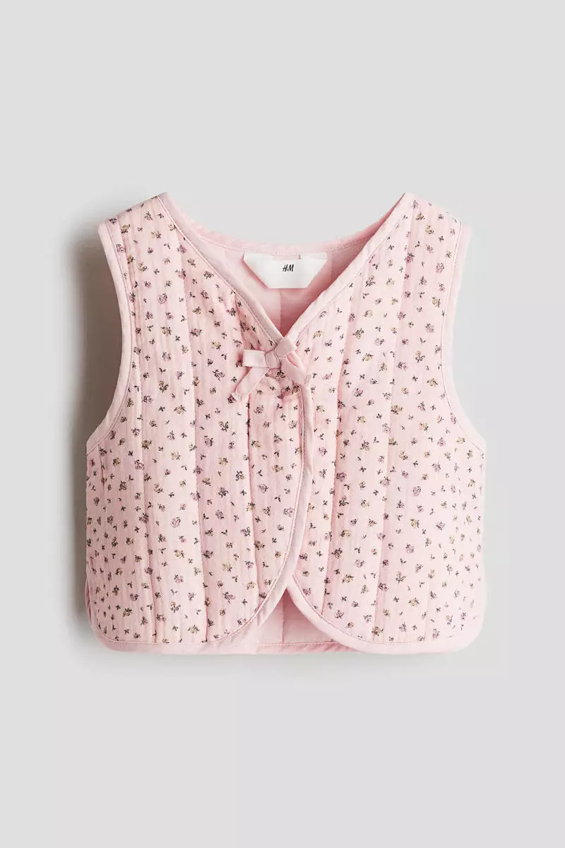 Quilted muslin waistcoat