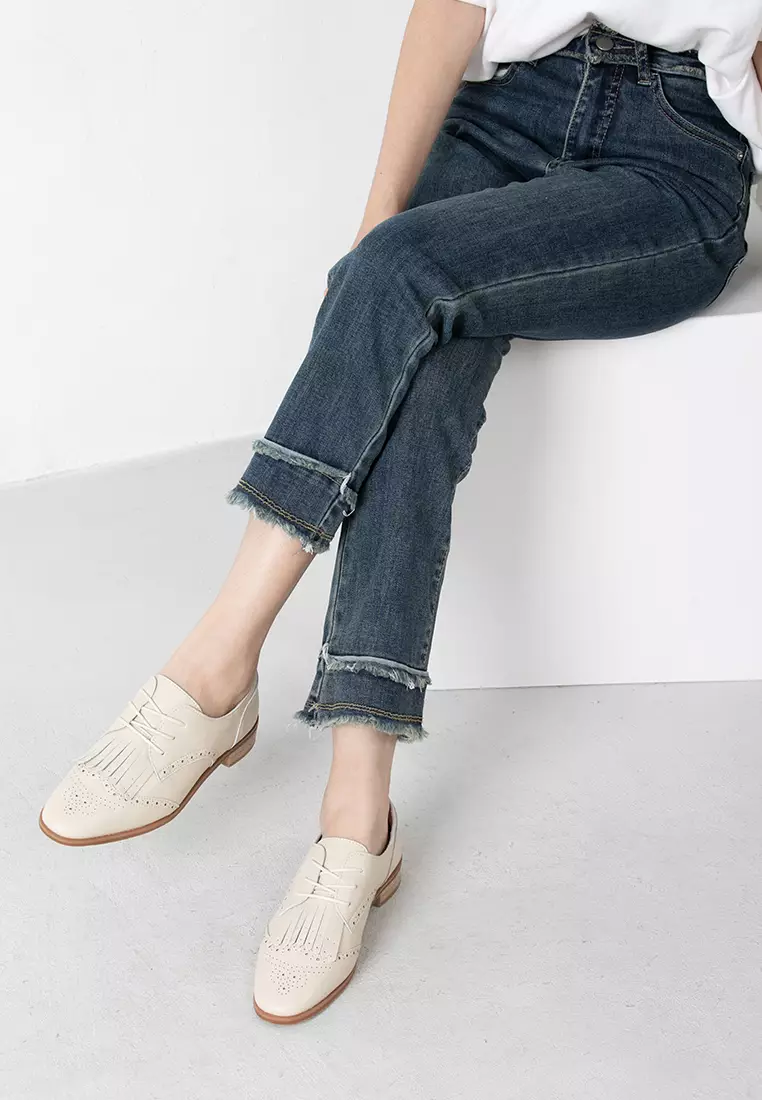 雕花真皮流蘇德比鞋 TH926-3