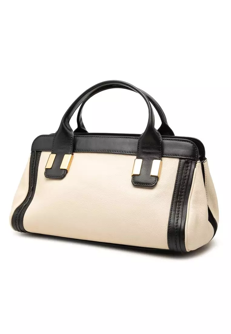 Pre-Loved Chloé Small Bicolor Leather Alice Satchel