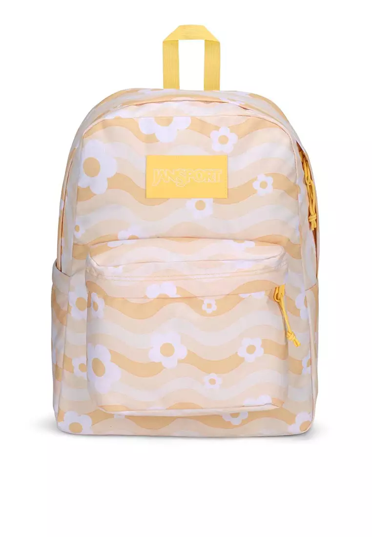 Yellow jansport superbreak backpack outlet