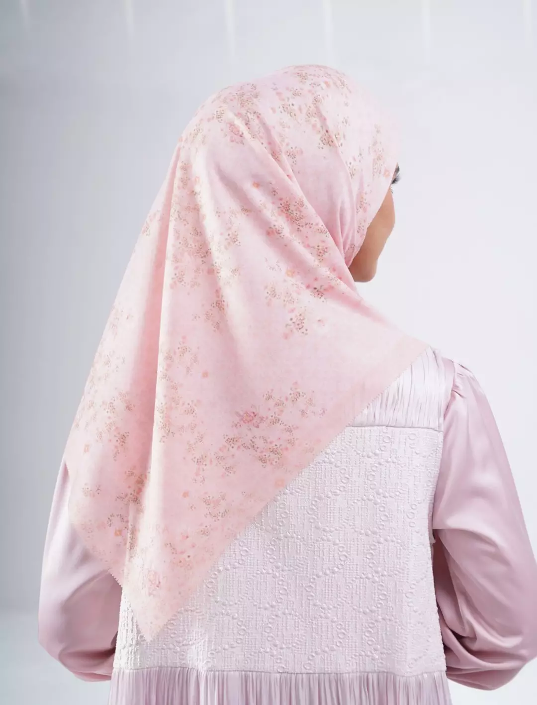 Cassya Printed Scarf Rose | Hijab Kerudung Segi Empat Motif