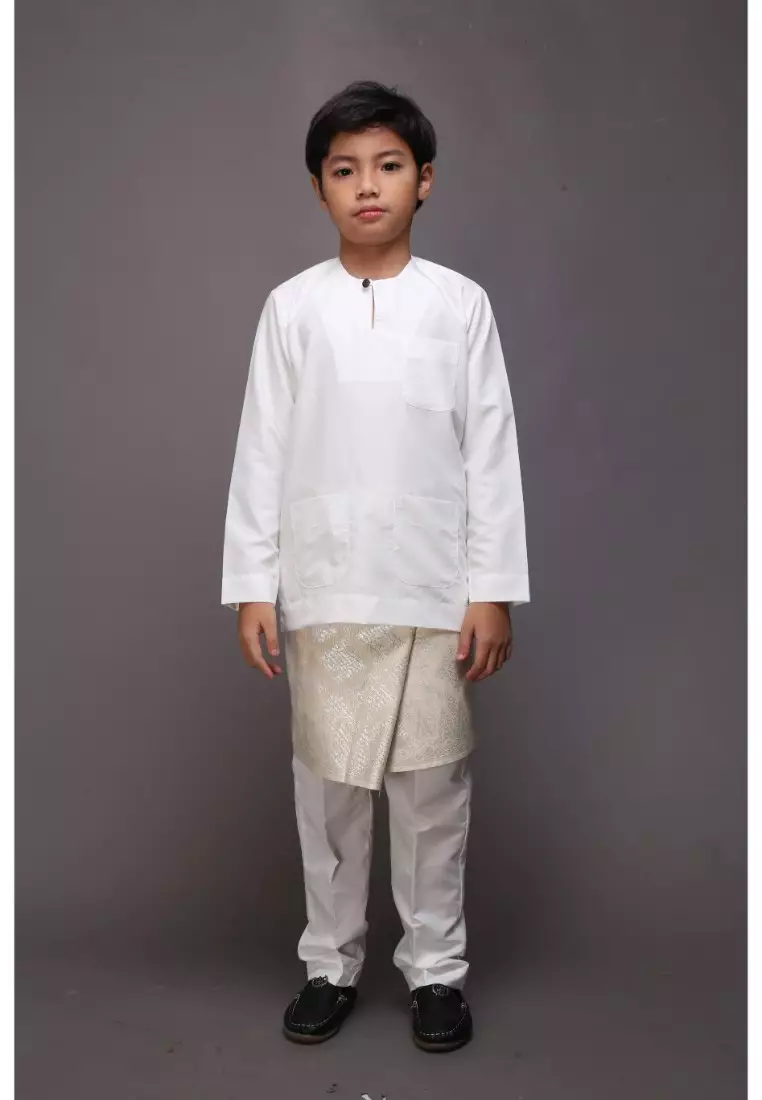 Buy Amar Amran Baju Melayu Moden Teluk Belanga For Kids Online | ZALORA ...