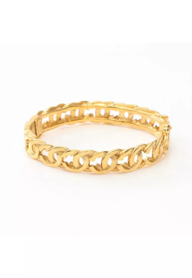 Gold bracelet chanel sales