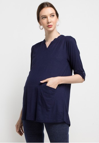 Plain Casual Maternity Tunic