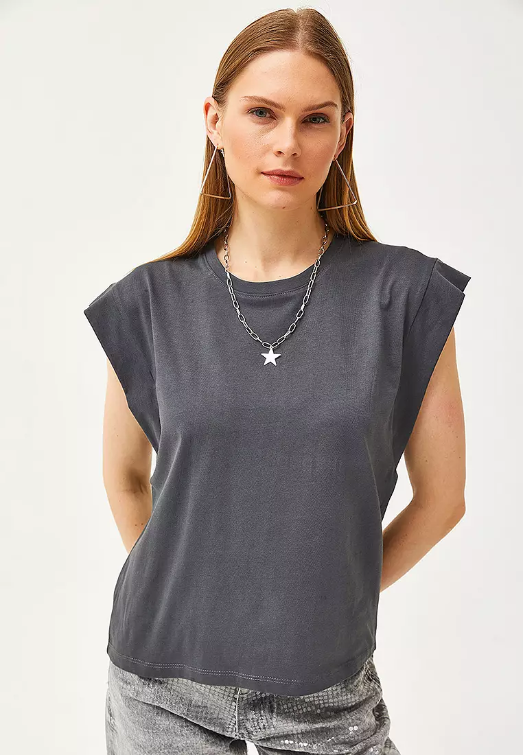 Cotton Round Neck Top