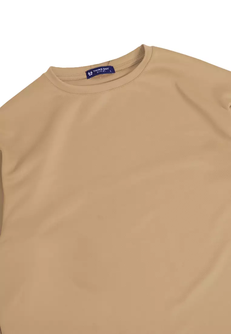 MTM86 Kaos Oversize scuba tebal Distro Pria THRDY katakana Belly Khaki