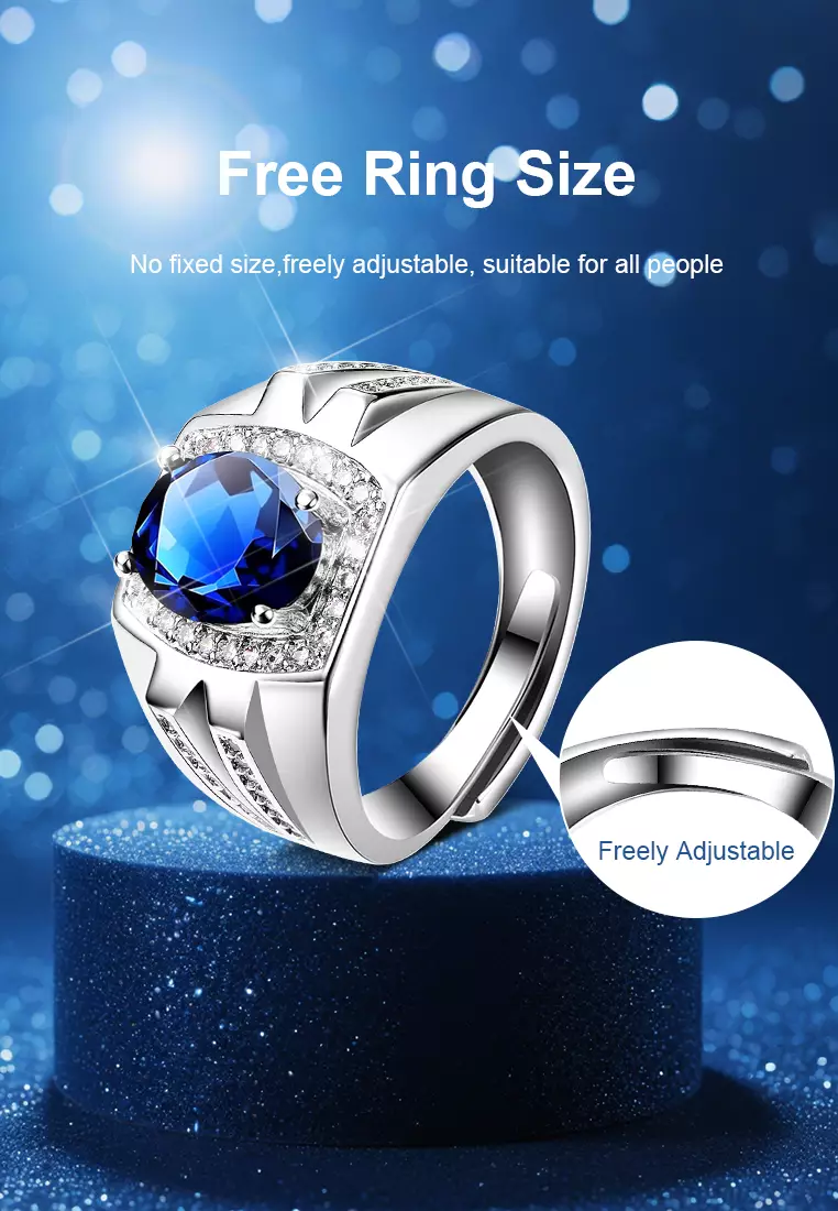 Cincin Pria Original Berlian Perhiasan Tunangan Sertifikat GRA Cincin Cowok