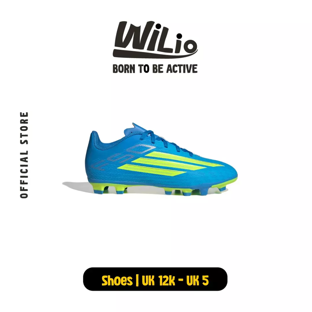 ADIDAS F50 Club Fg/Mg J JS1479 - Sepatu Bola Anak (Biru)