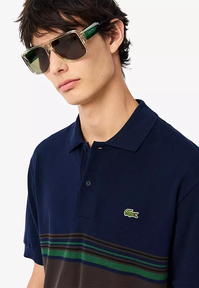 French Made Classic Fit Striped Polo Shirt