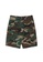 Thrasher orange and yellow and brown Thrasher Flame BDU Shorts 000F4AA50861C1GS_2