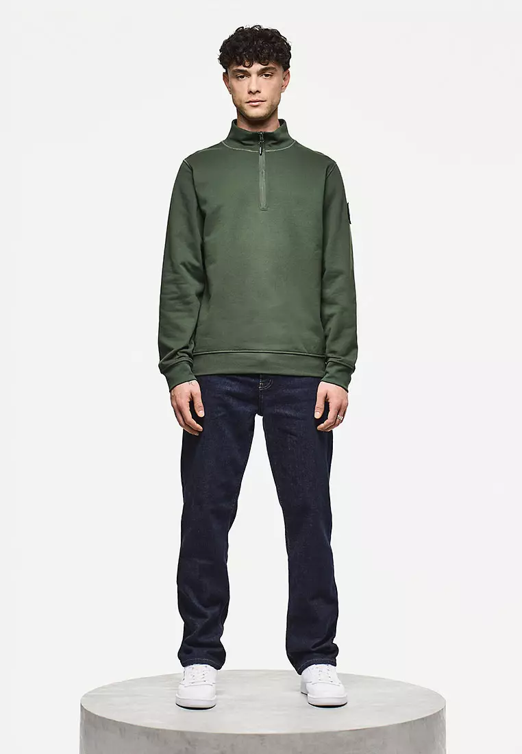 MENS BLACK FOREST KRAVIZ 1/4 ZIP WITH PARACHUTE OVERLAY