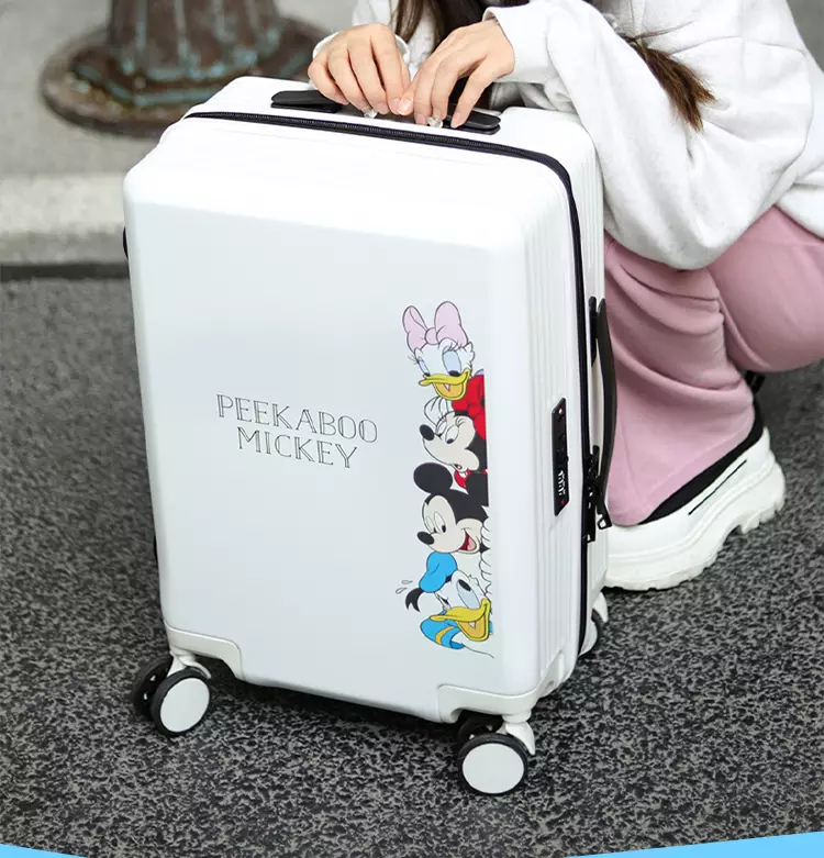 Mesuca Disney Mickey Family Suitcase 24 Koper - White