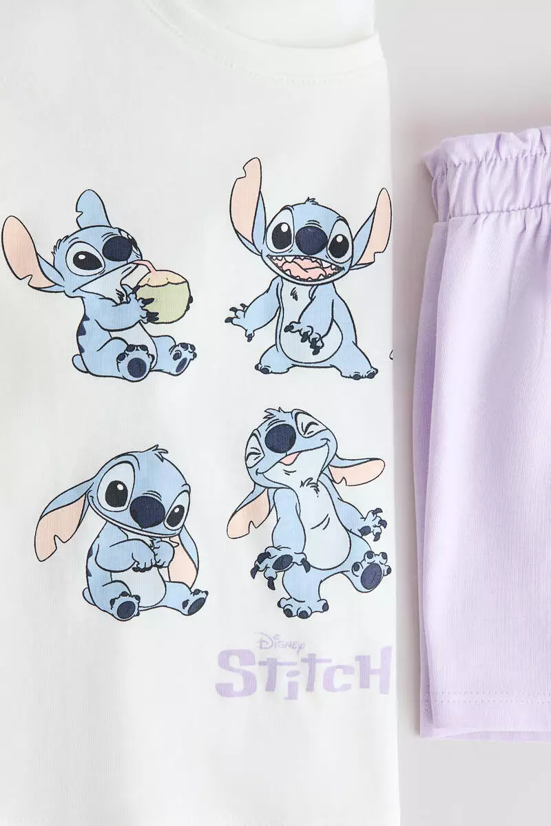 Printed cotton pyjamas