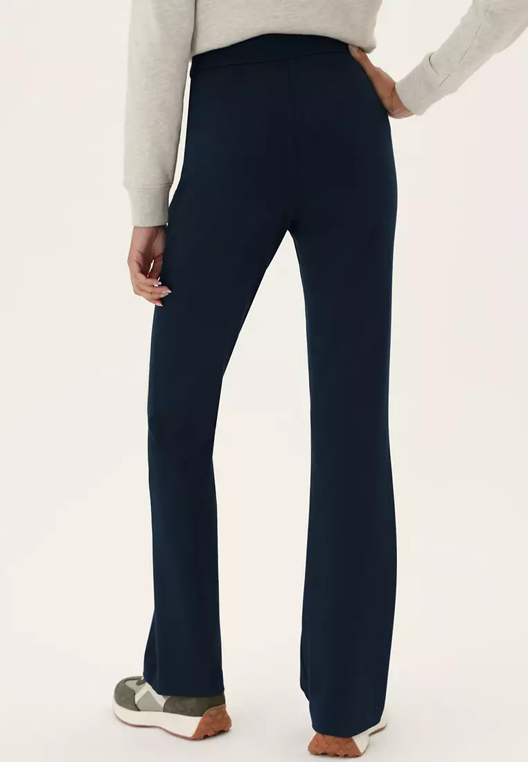 Jersey Flared Trousers