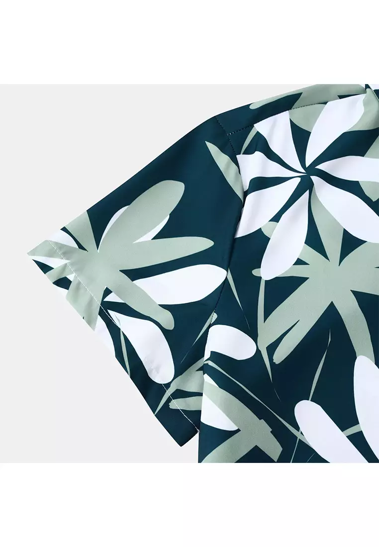 Hawaiian Print Short-Sleeved Shirt YL-C270