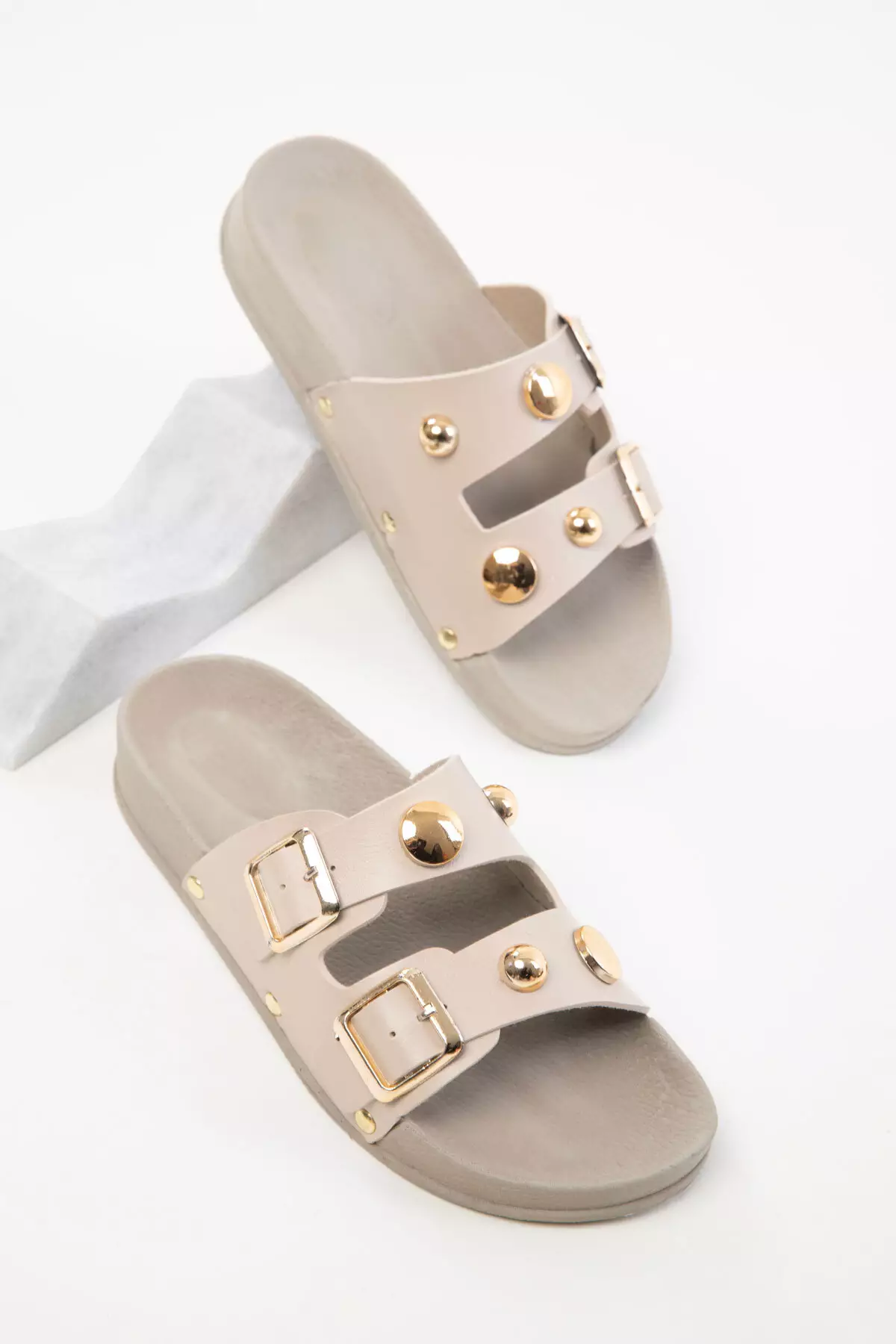 Beige Women's Slippers 20490