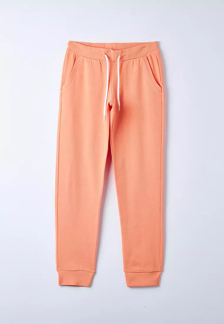 Elasticated Ribbed Band Sweatpants For Women