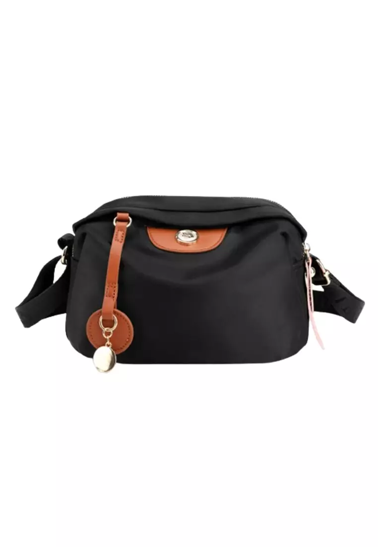 Tas Selempang Sling Bag Wanita Shoulder Bag Wanita BAEOS ORIGINAL - Black