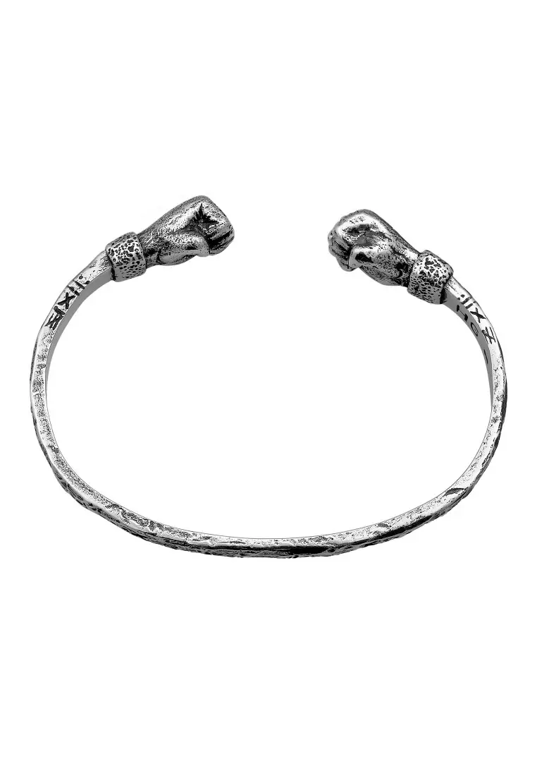 EXCLUSIVE Gelang Perhiasan Perak 925 Pria Bangle Live Free