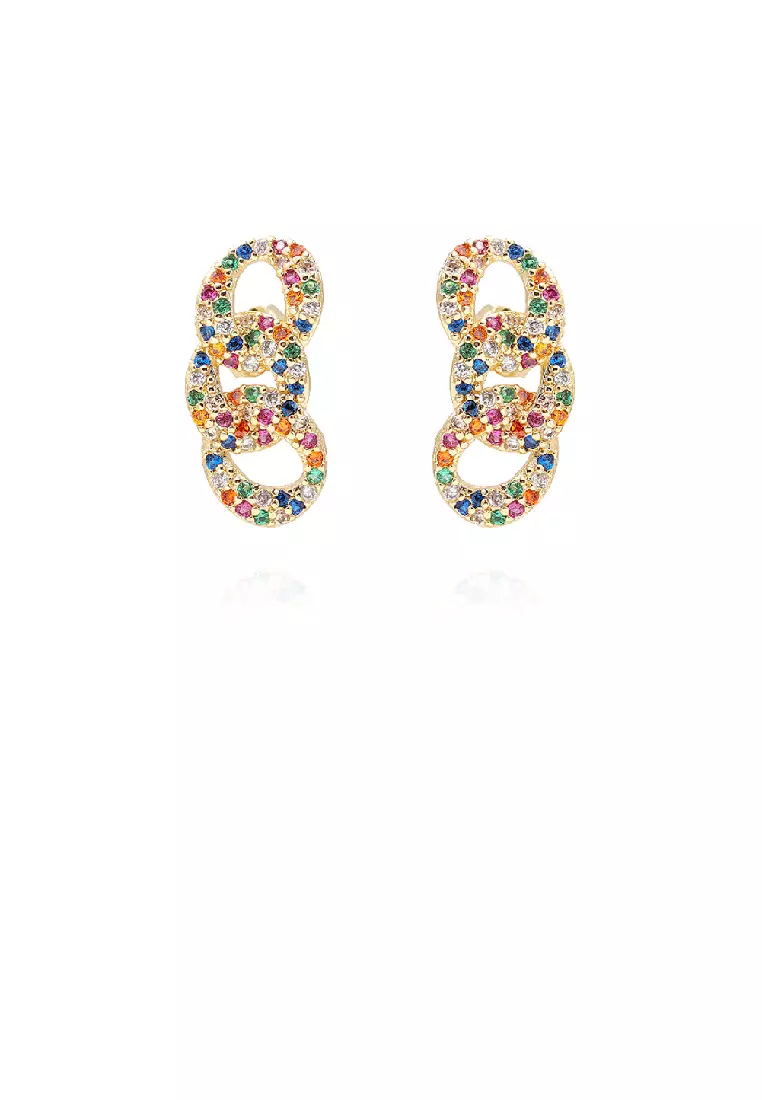 Gold gucci cheap stud earrings
